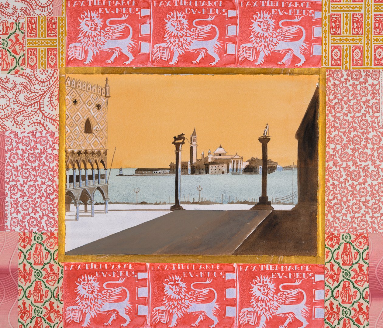 Venetië, San Marco (aquarel en inkt) door Dione Verulam