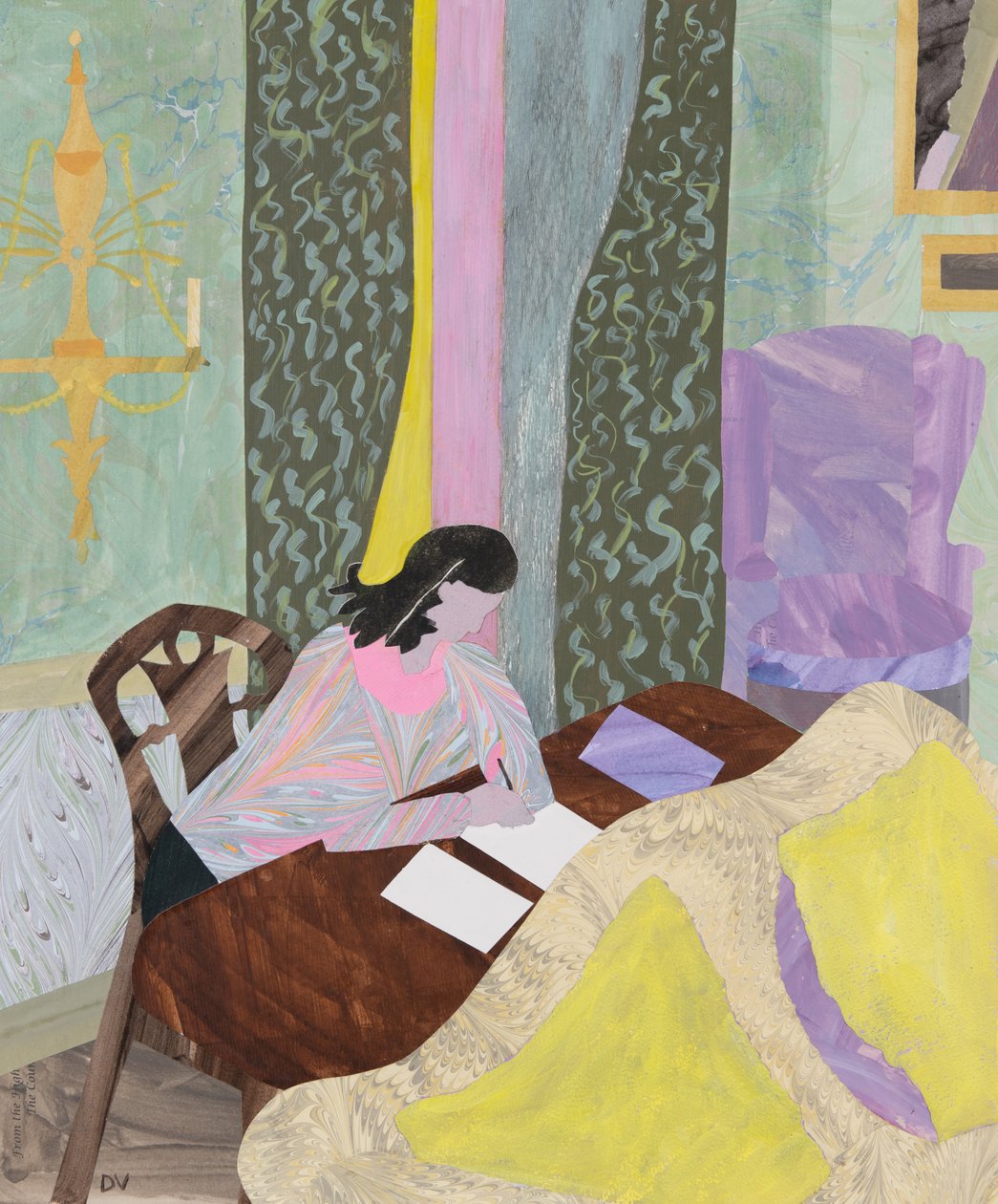 Werken (collage) door Dione Verulam