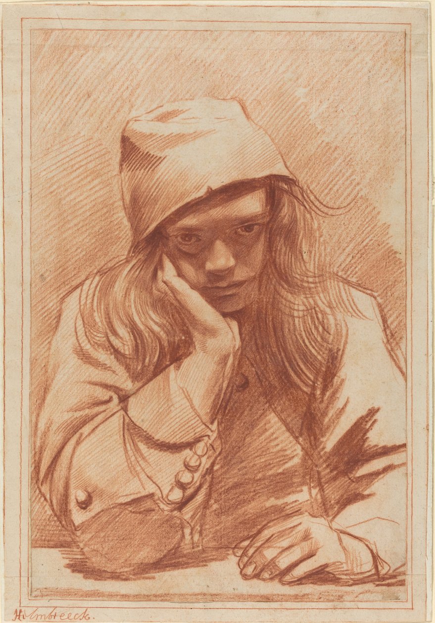 Zelfportret door Dirck Helmbreker