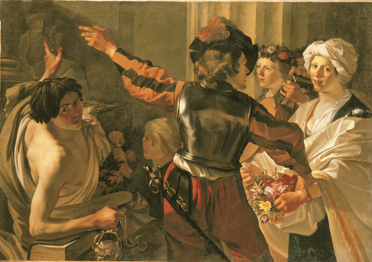 Een offer aan Ceres door Dirck Baburen van