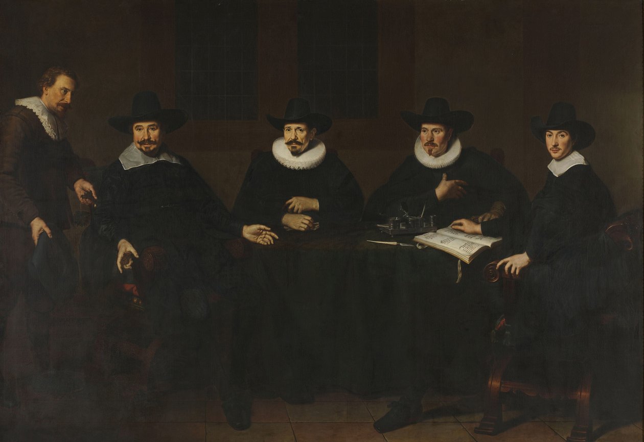 De hoofdlieden van de Saainering te Amsterdam, 1643 door Dirck Dircksz. van Santvoort