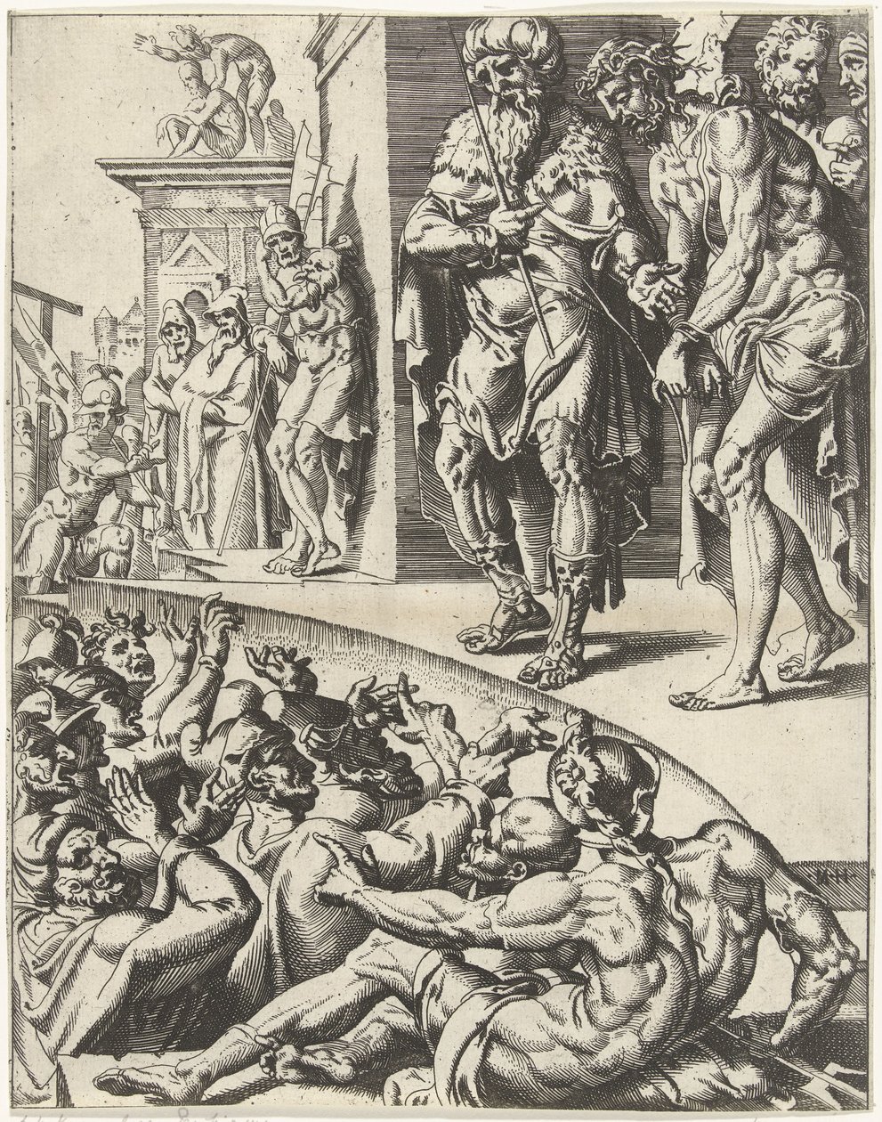 Ecce Homo door Dirck Volckertsz. Coornhert (attributed to)