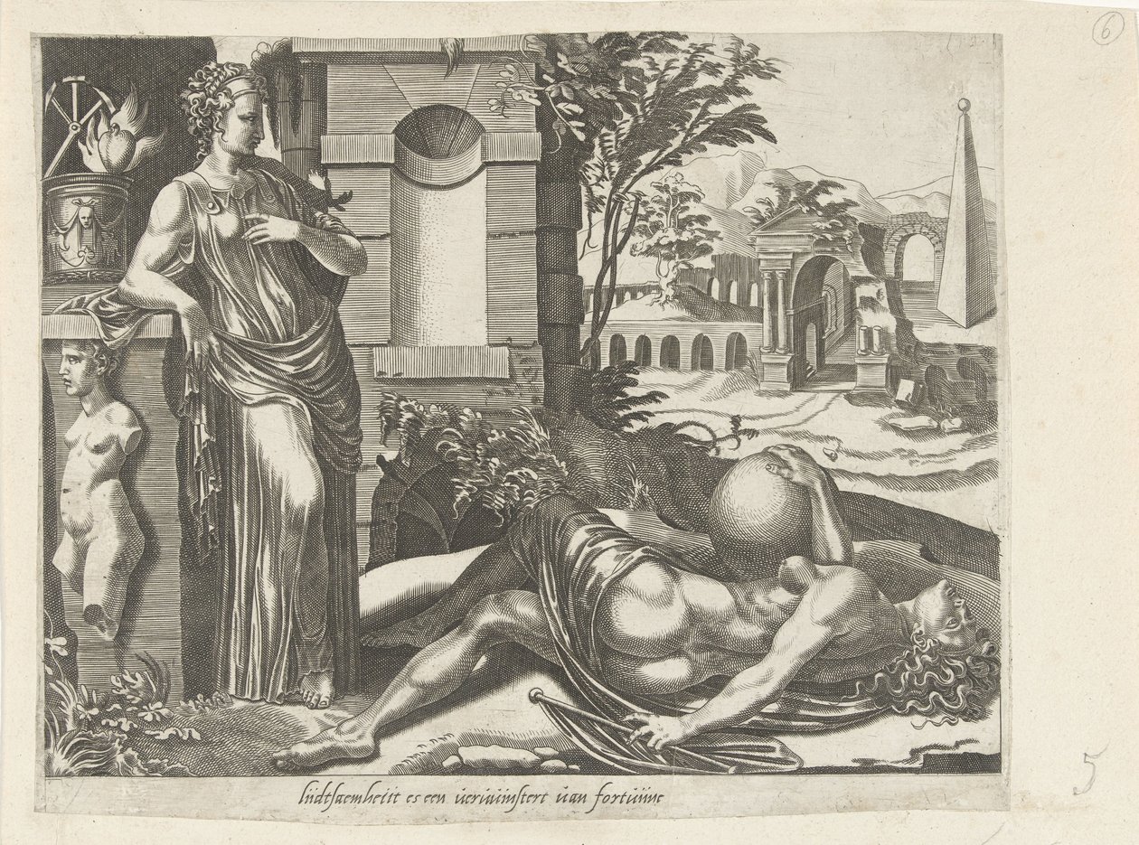 Geduld overwint het geluk door Dirck Volckertsz. Coornhert (attributed to)