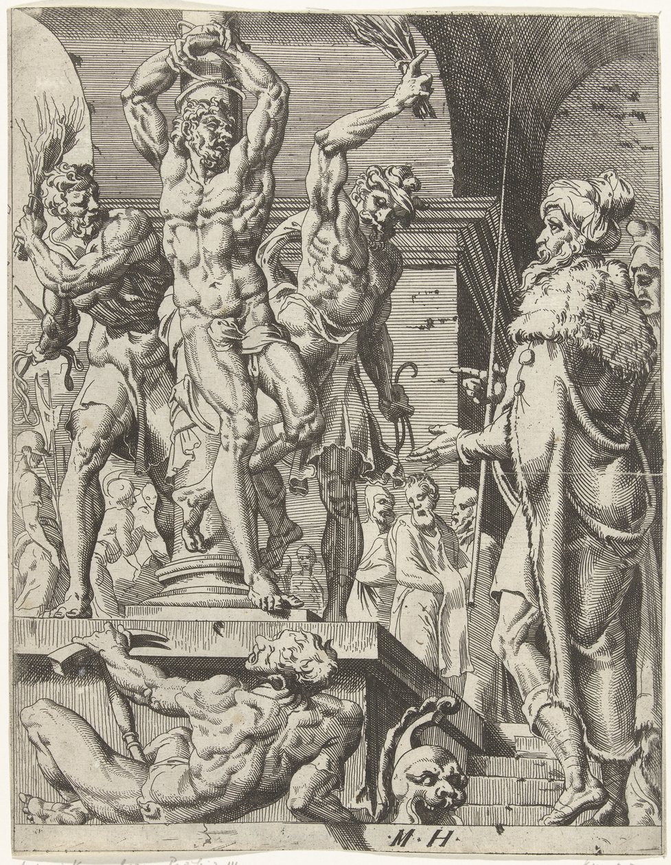 Geseling van Christus door Dirck Volckertsz. Coornhert (attributed to)
