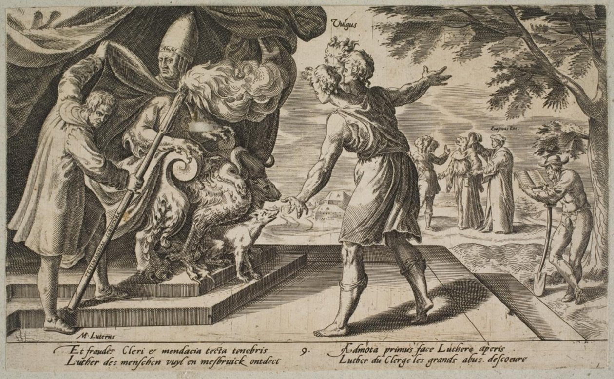 De morele achteruitgang van de geestelijkheid door Dirck Volckertsz. Coornhert