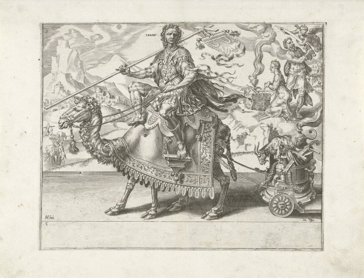 Triomf van Isaak door Dirck Volckertsz. Coornhert