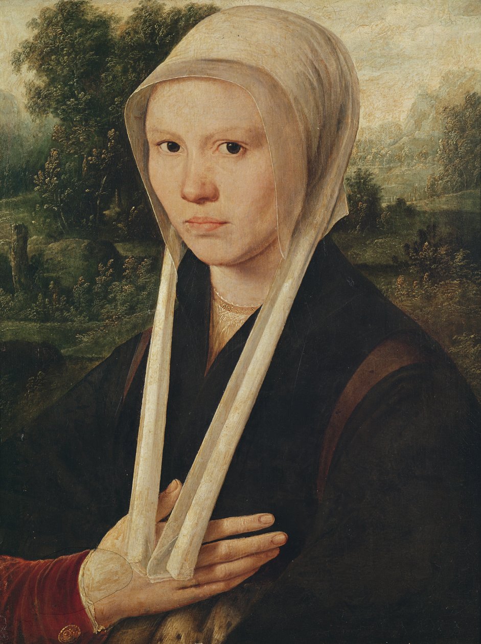Portret van een jonge vrouw, c.1530 door Dirk Jacobsz