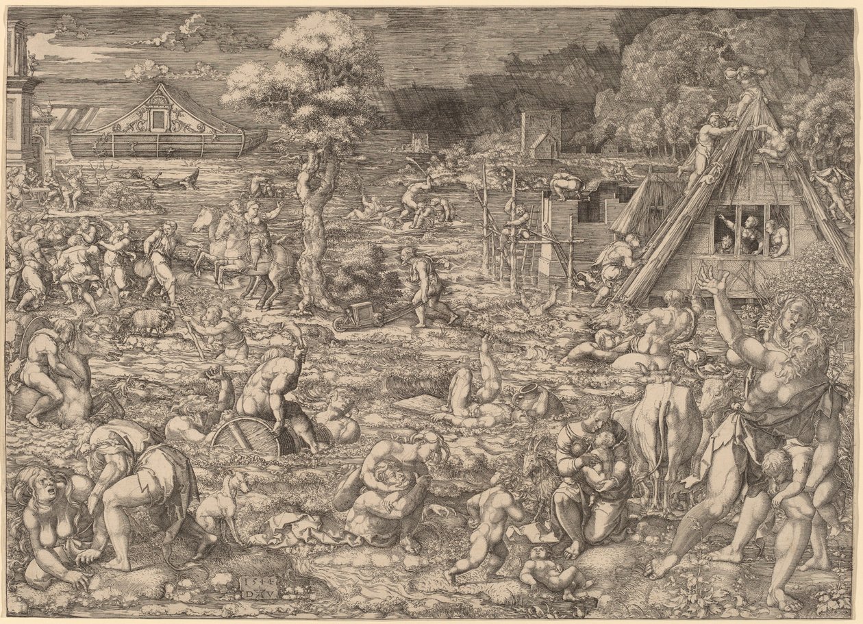 De zondvloed door Dirk Jacobsz Vellert