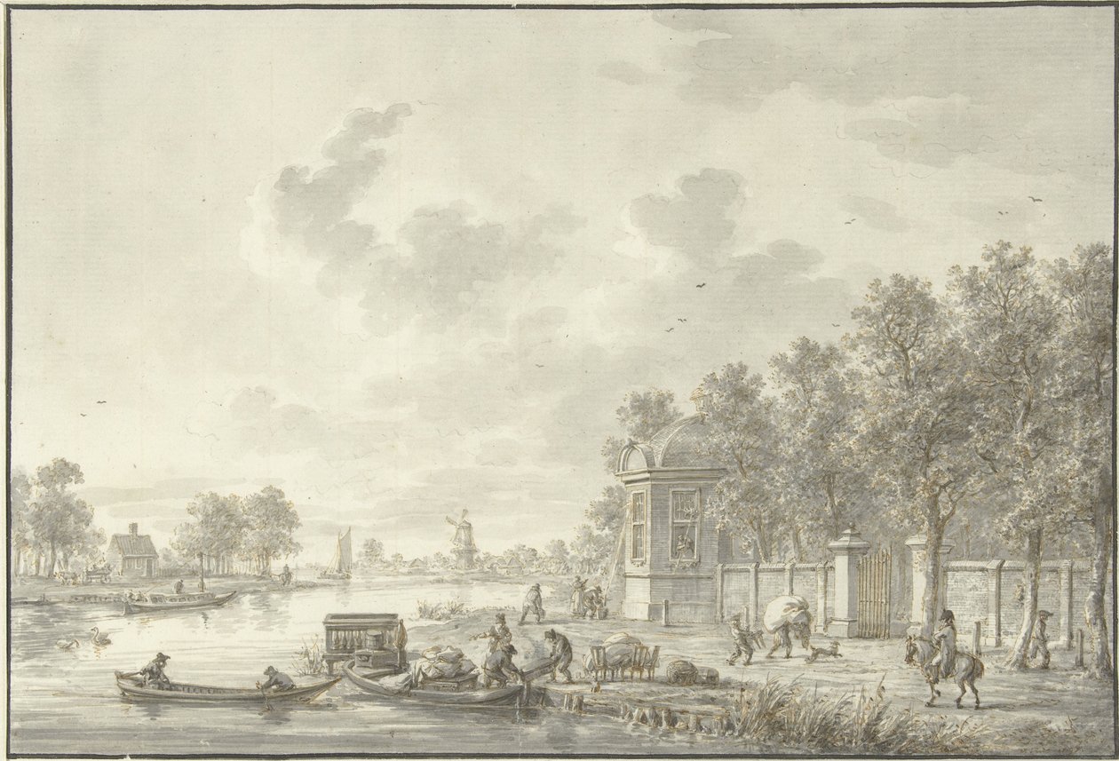 Gezicht aan het Spaarne door Dirk Langendijk
