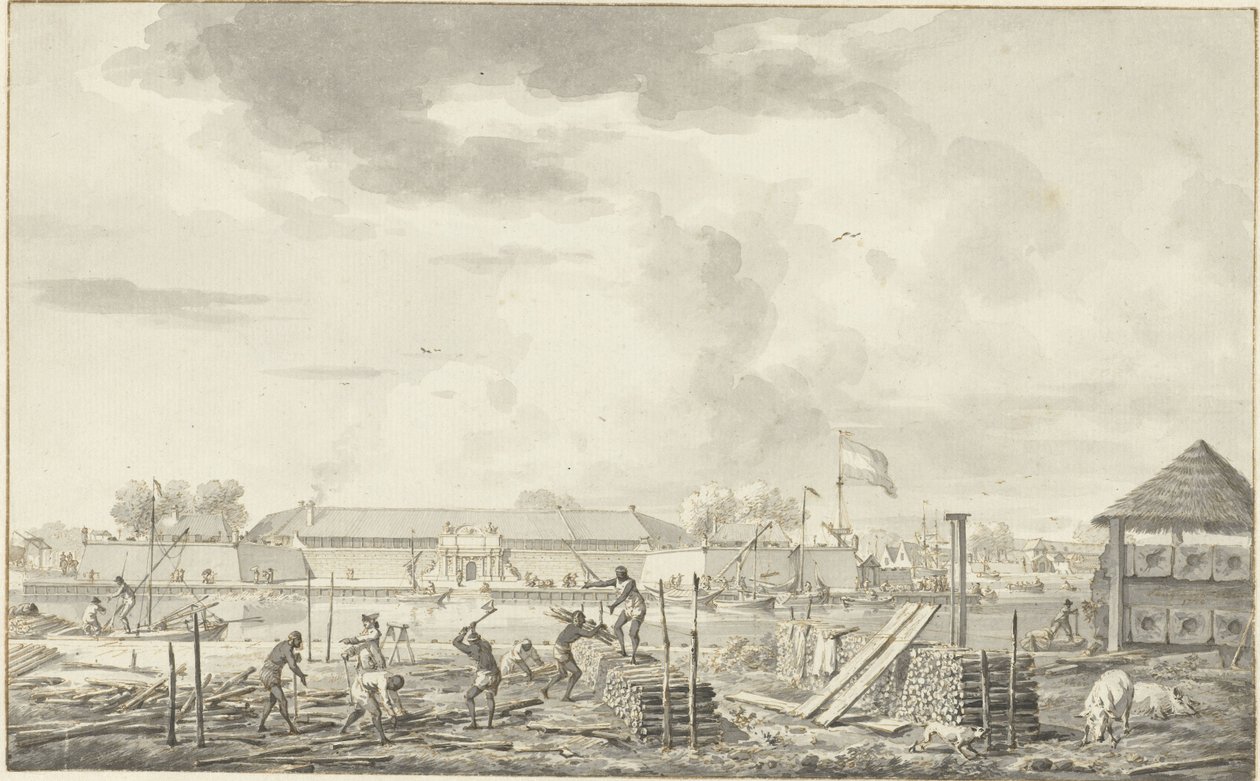 Het Kasteel te Batavia door Dirk Langendijk