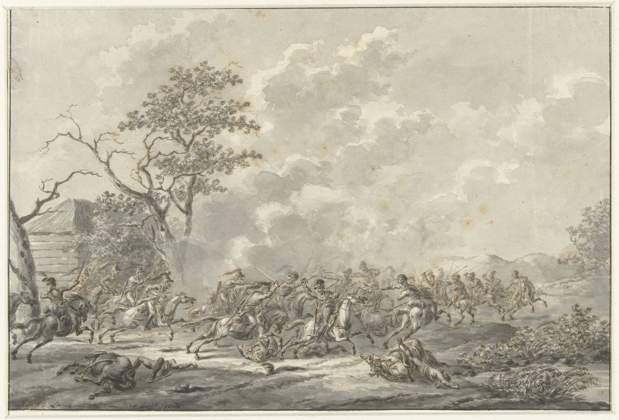 Ruitergevecht door Dirk Langendijk