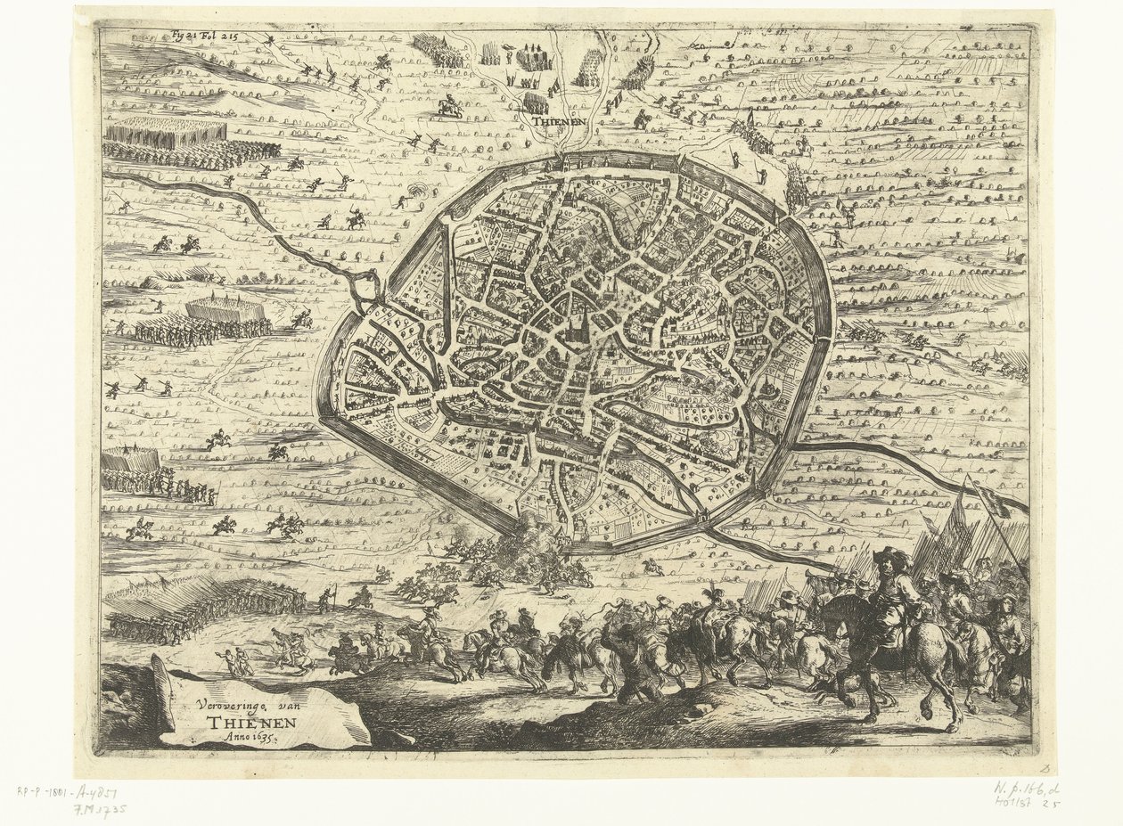 Verovering van Tienen, 1635 door Dirk Stoop
