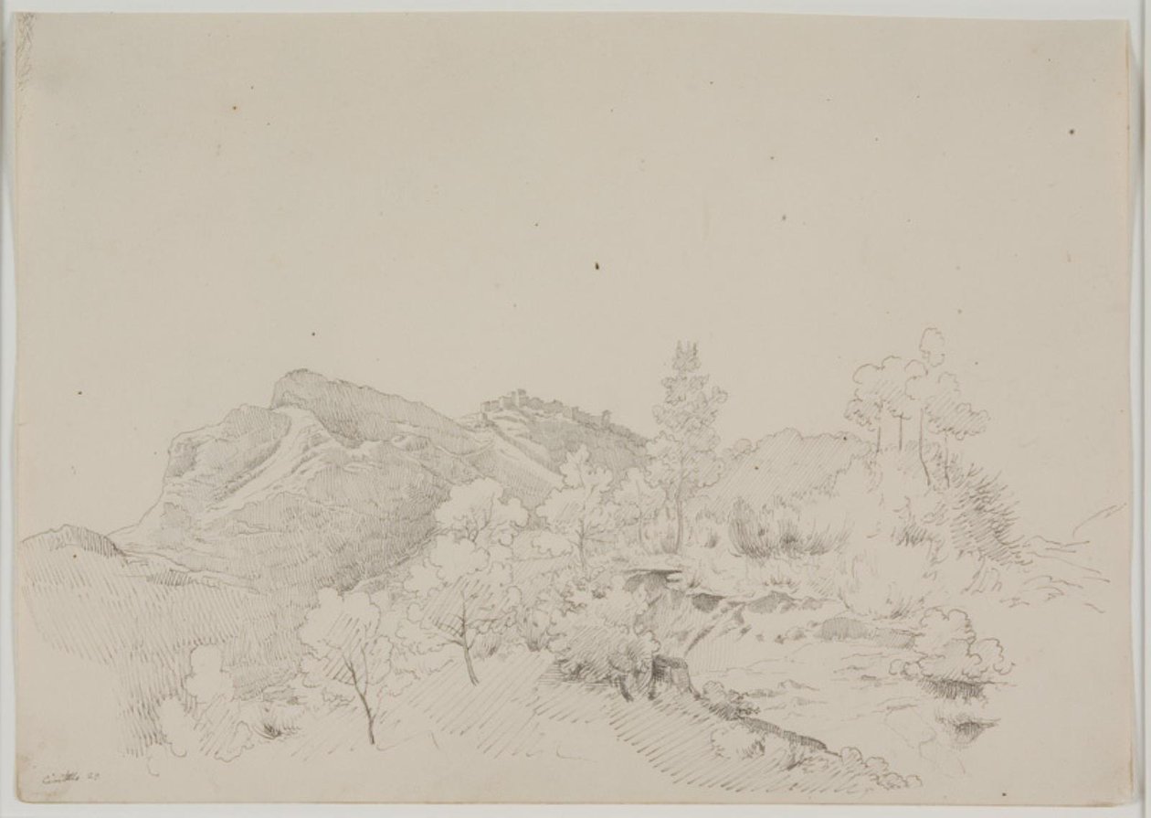 Uitzicht op Civitella door Ditlev Blunck