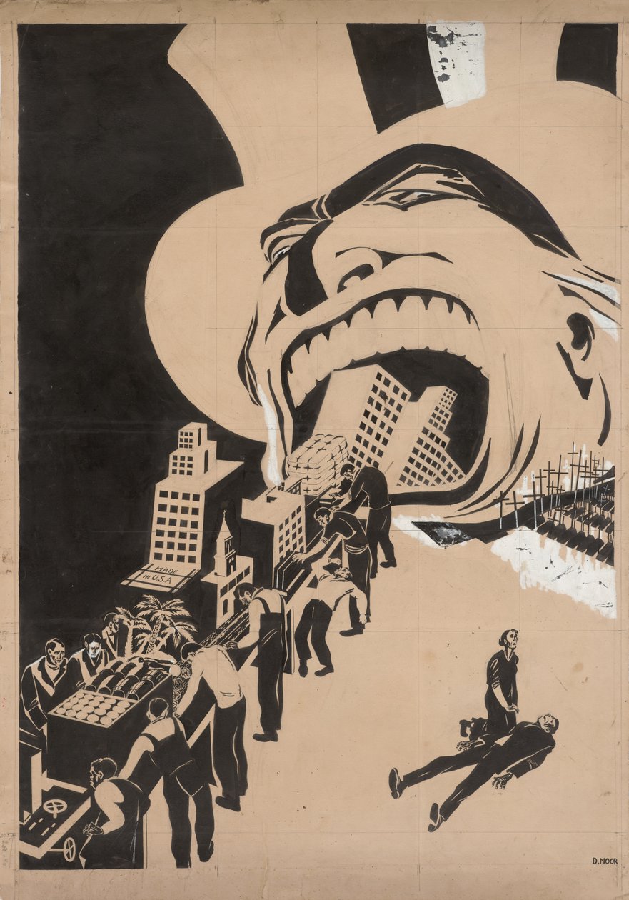 Het kapitalisme verslindt alles, 1920 door Dmitriy Stakhievich Moor