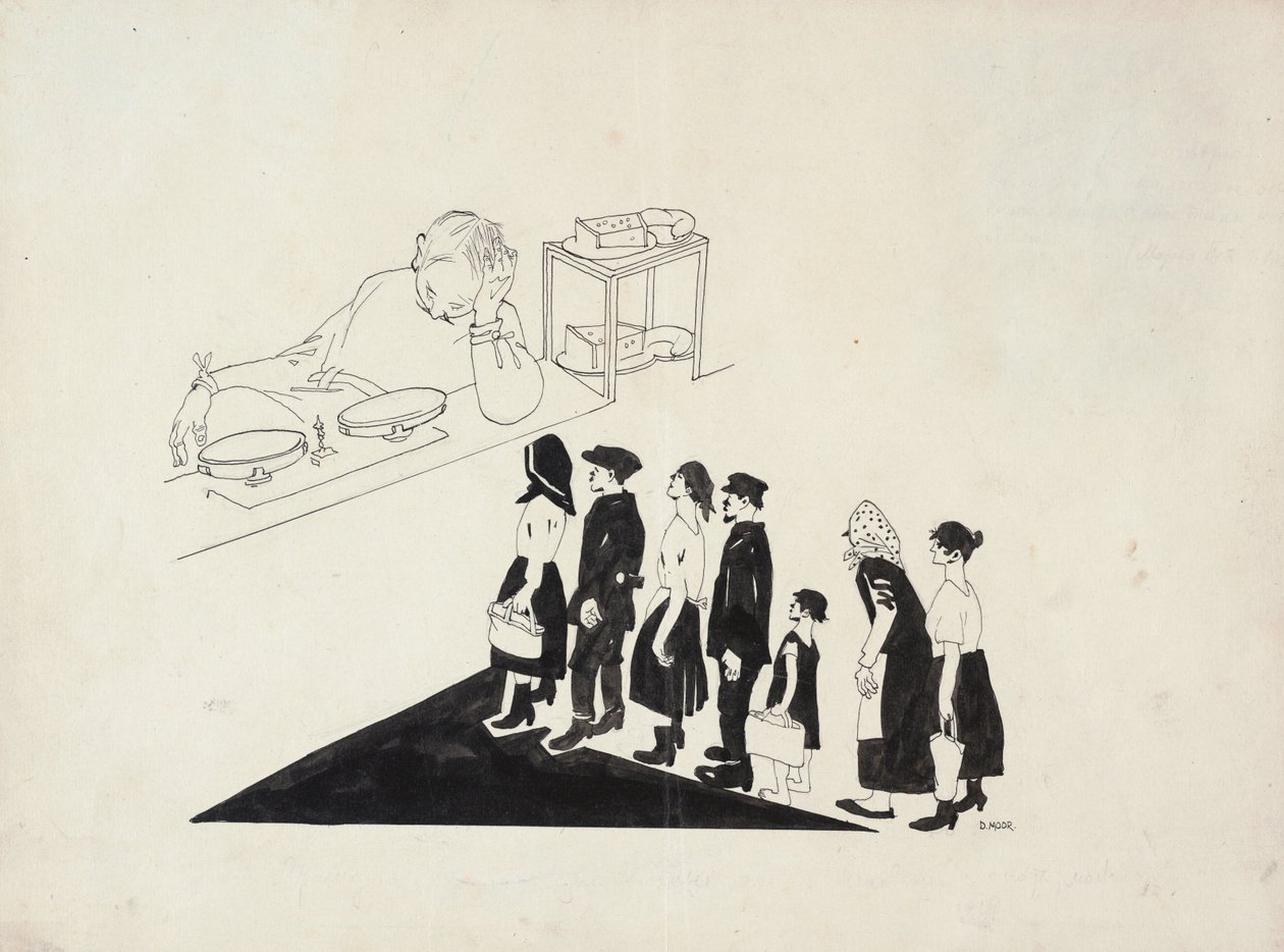 De rij, 1920 door Dmitriy Stakhievich Moor