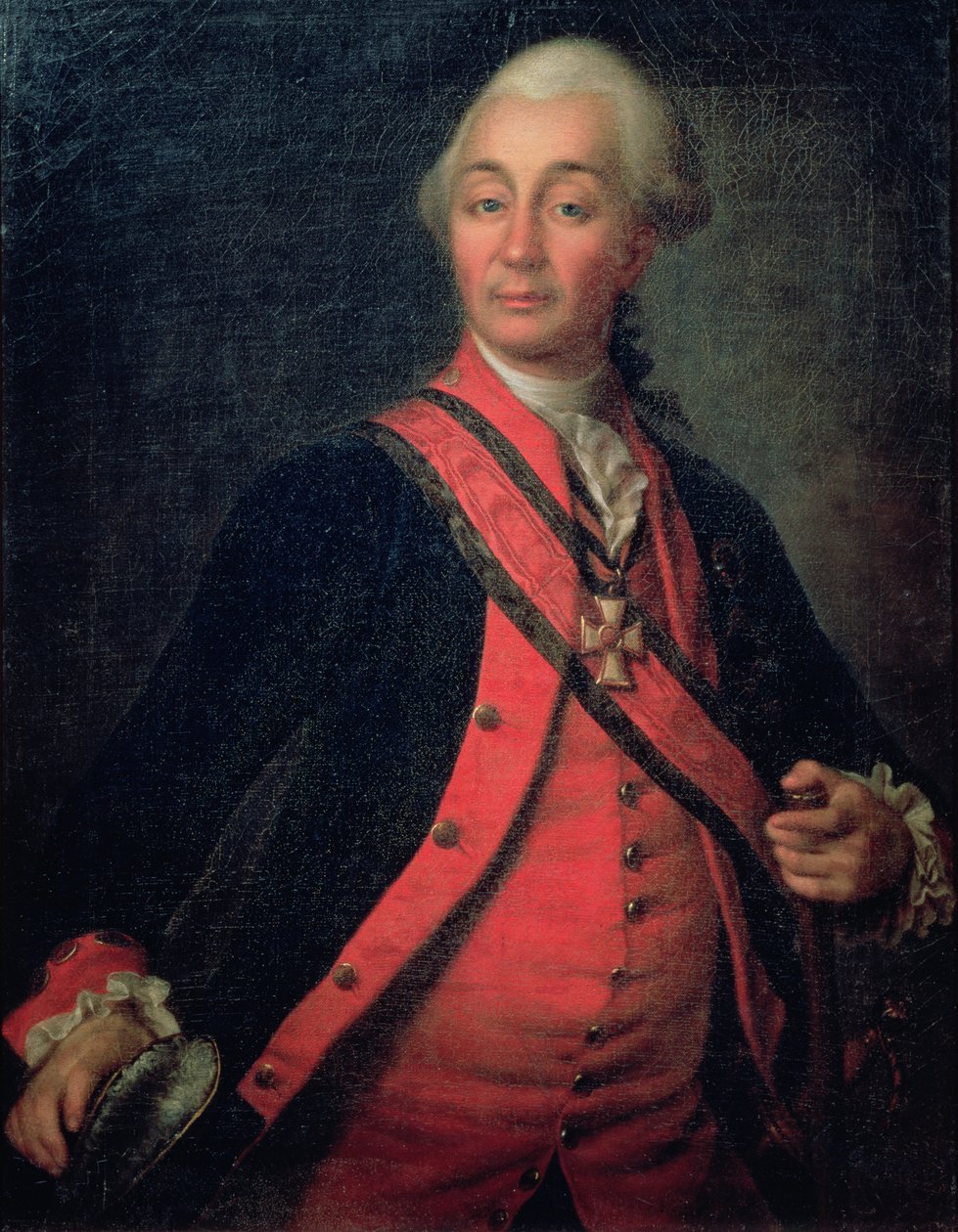 Portret van Veldmaarschalk Generalissimo, Graaf Aleksandr Vasilievich Suvorov (1729-1800), 1786 door Dmitri Grigorievich Levitsky