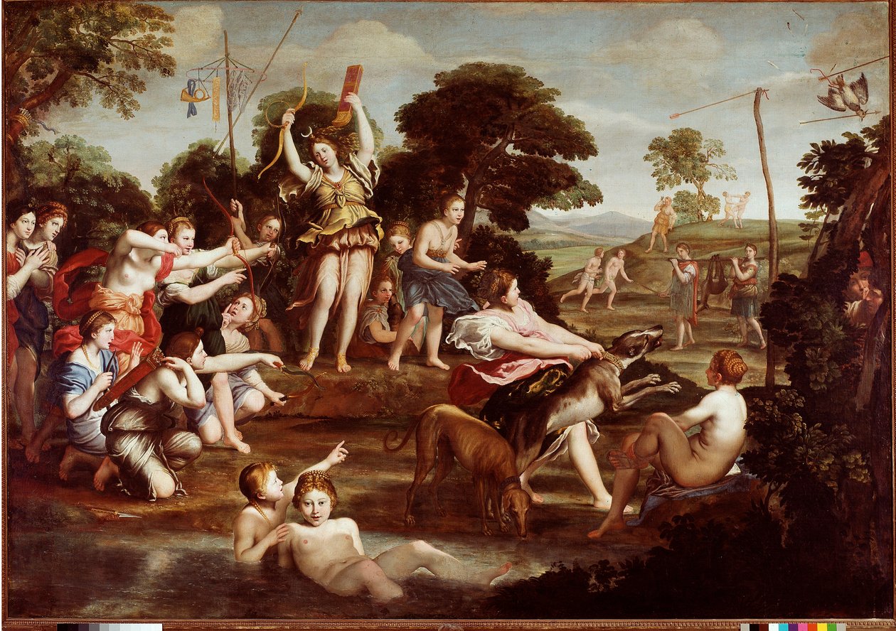 De jacht van Diana door Domenichino