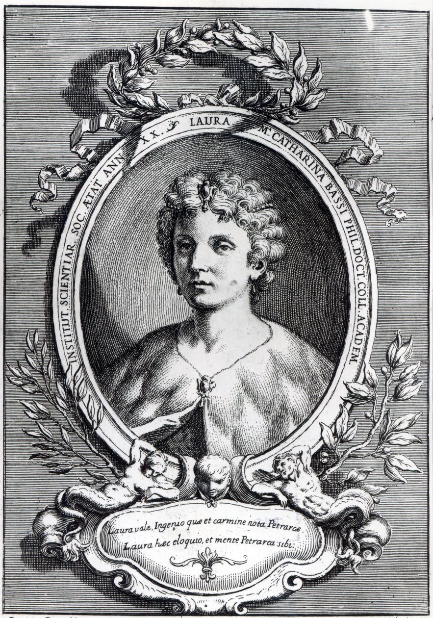 Laura Maria Caterina Bassi door Domenico Maria Fratta