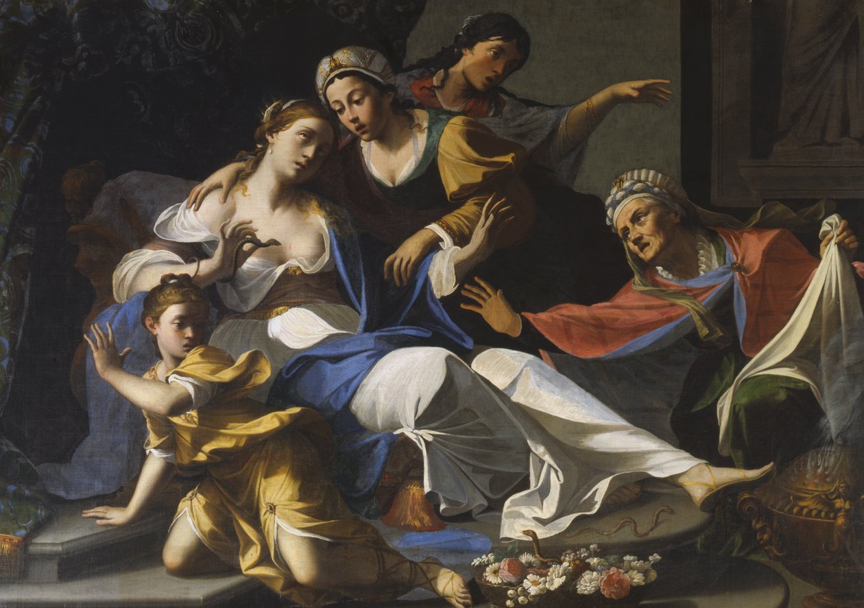 De dood van Cleopatra door Domenico Maria Muratori
