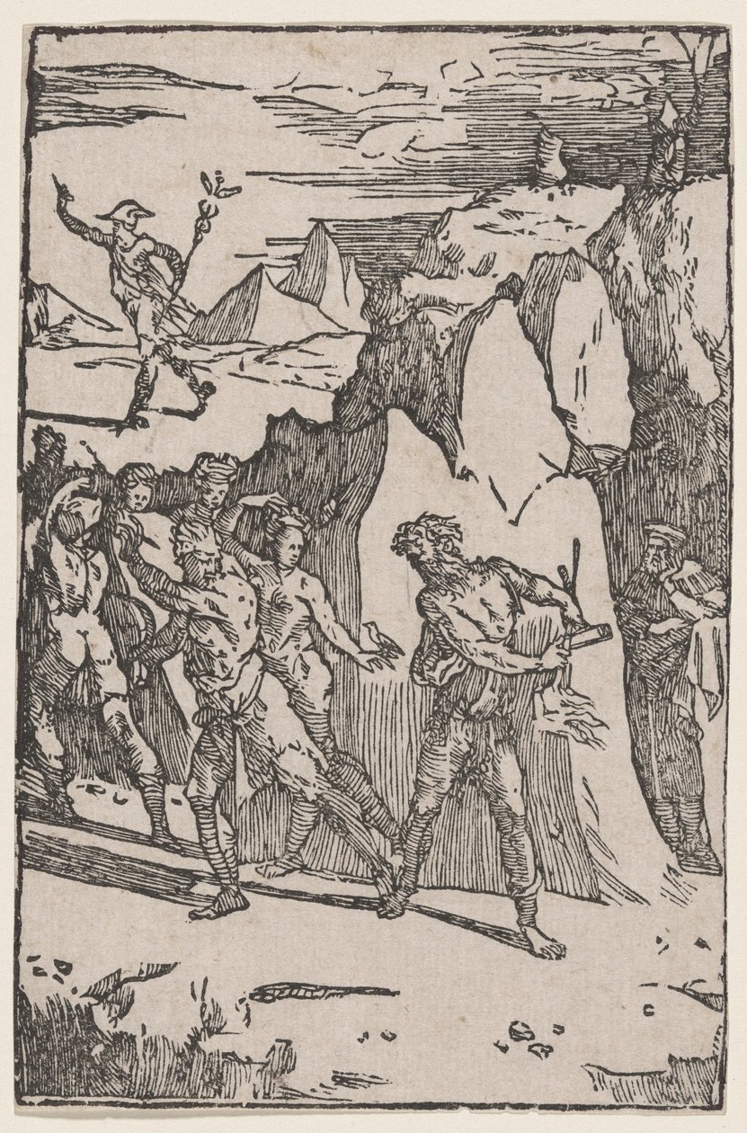De metalen die uit Vulcan vluchten door Domenico Beccafumi