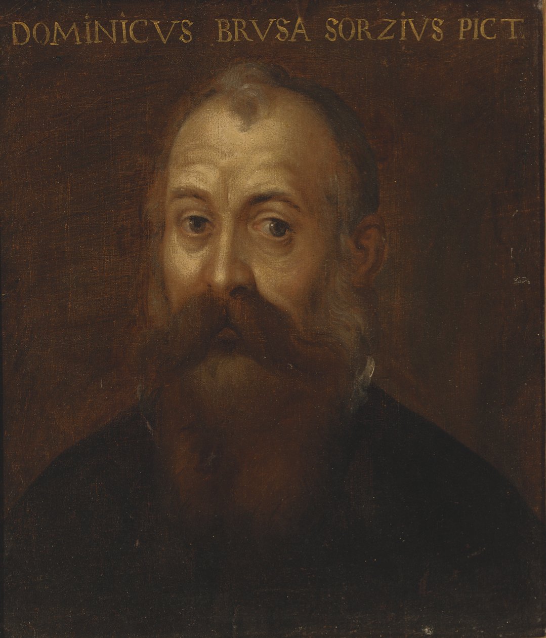 Portret van de kunstenaar door Domenico Brusasorci