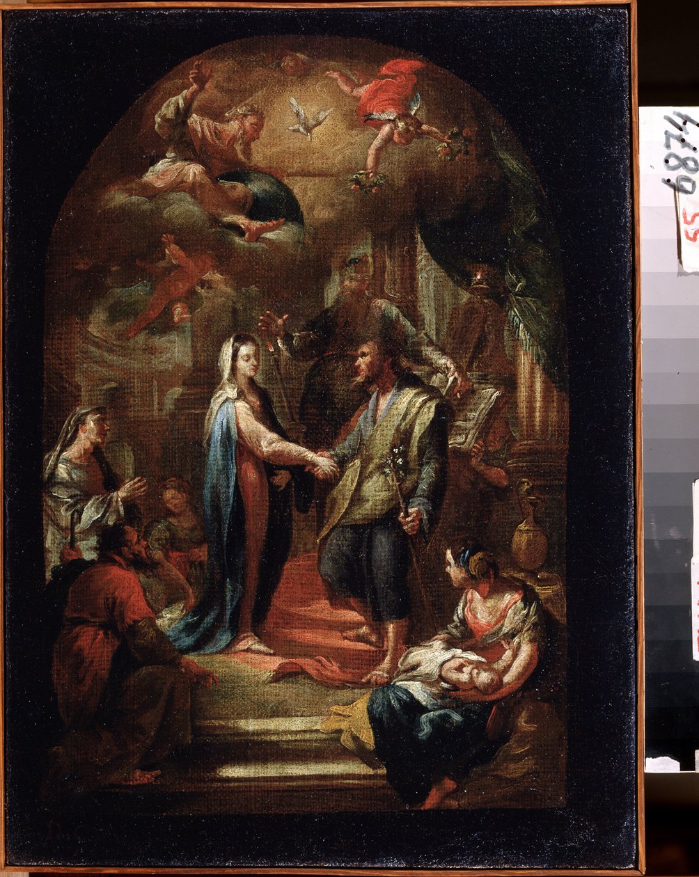 Het huwelijk van Maria en Jozef door Domenico Corvi