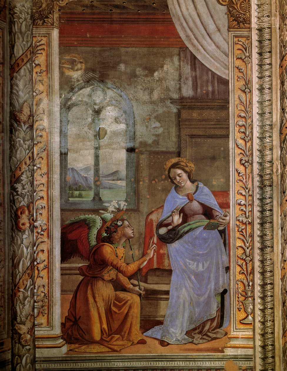Annunciatie door Domenico Ghirlandaio