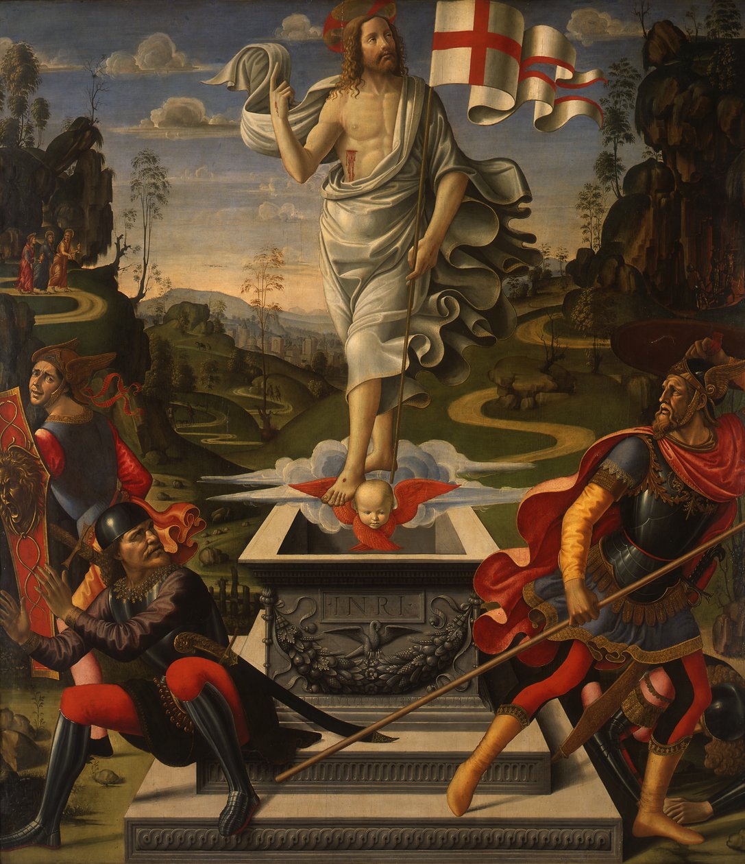 De verrijzenis van Christus door Domenico Ghirlandaio