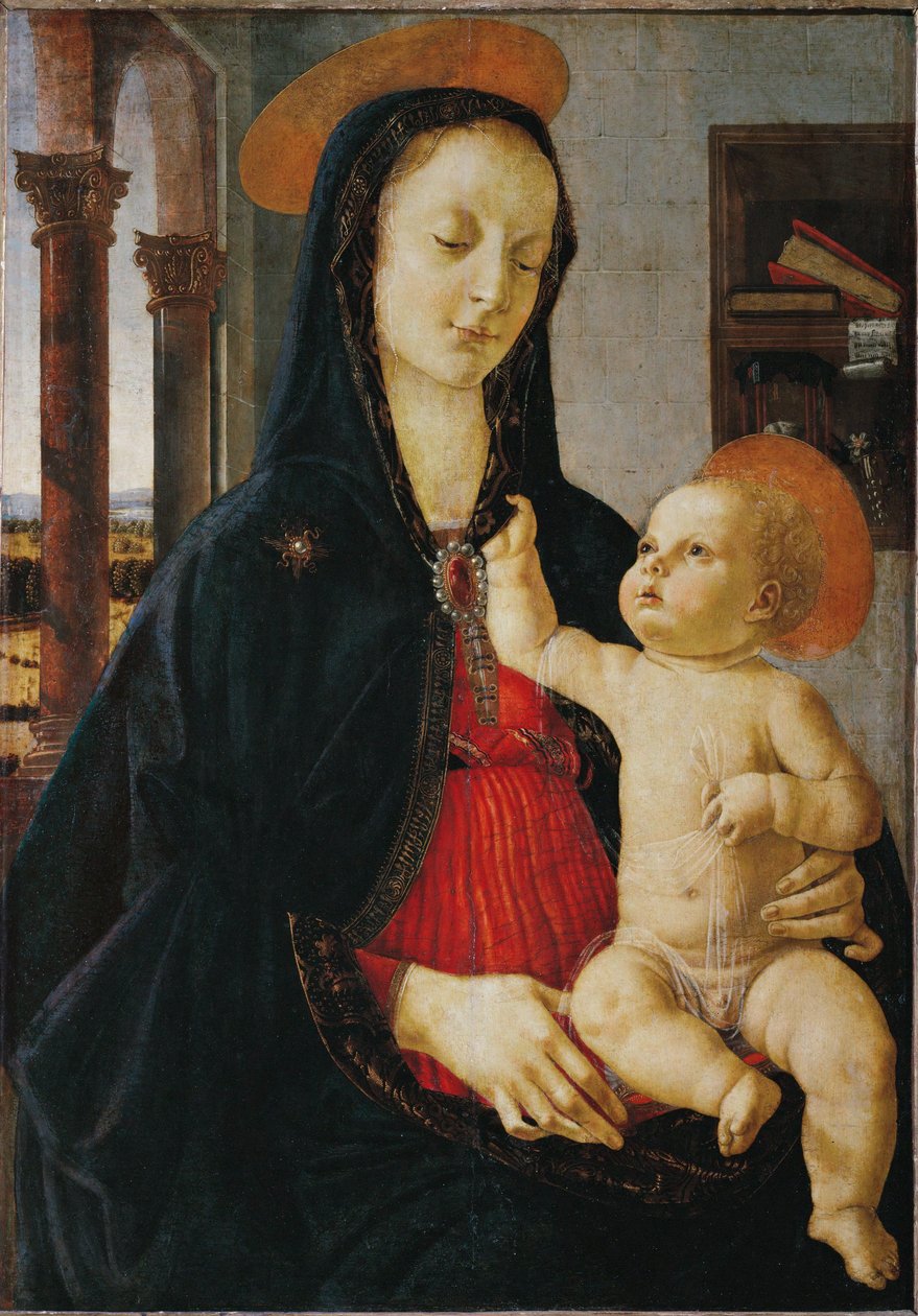 Madonna met kind ... door Domenico Ghirlandaio