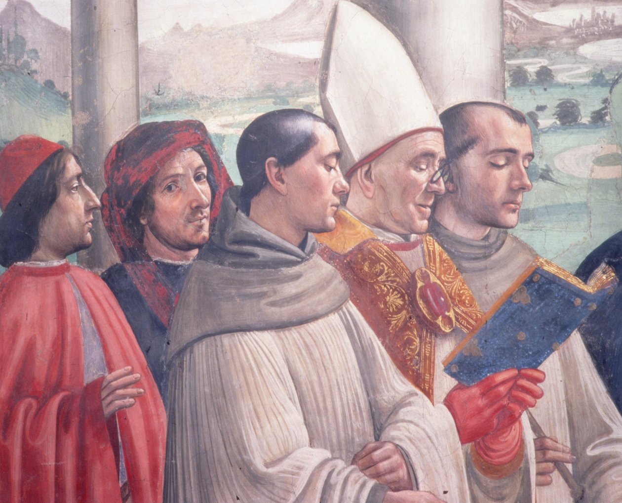 De Dood van St. Franciscus, scène uit de Cyclus van het Leven van St. Franciscus van Assisi door Domenico Ghirlandaio