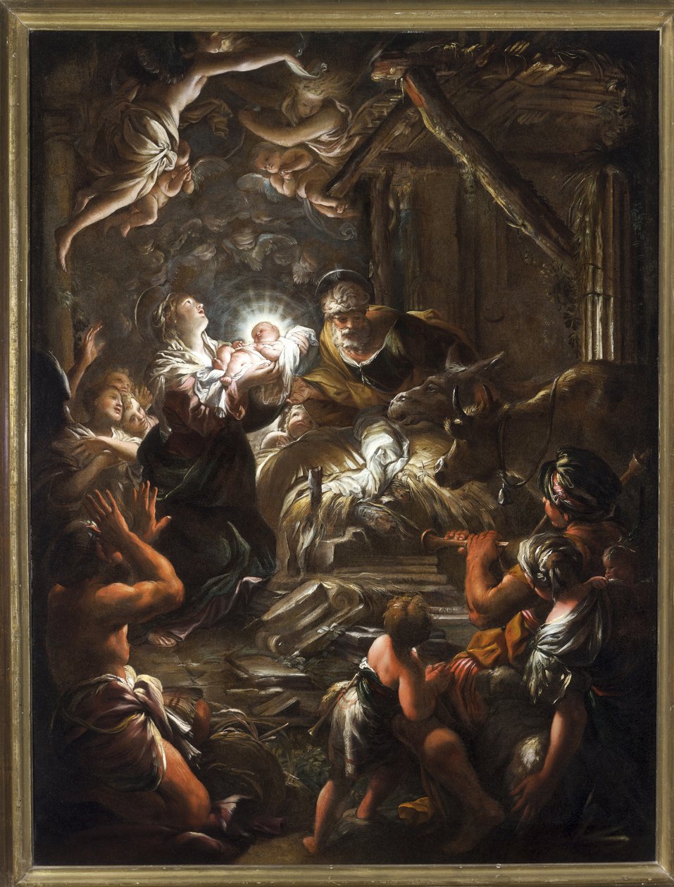 Geboorte door Domenico I Piola