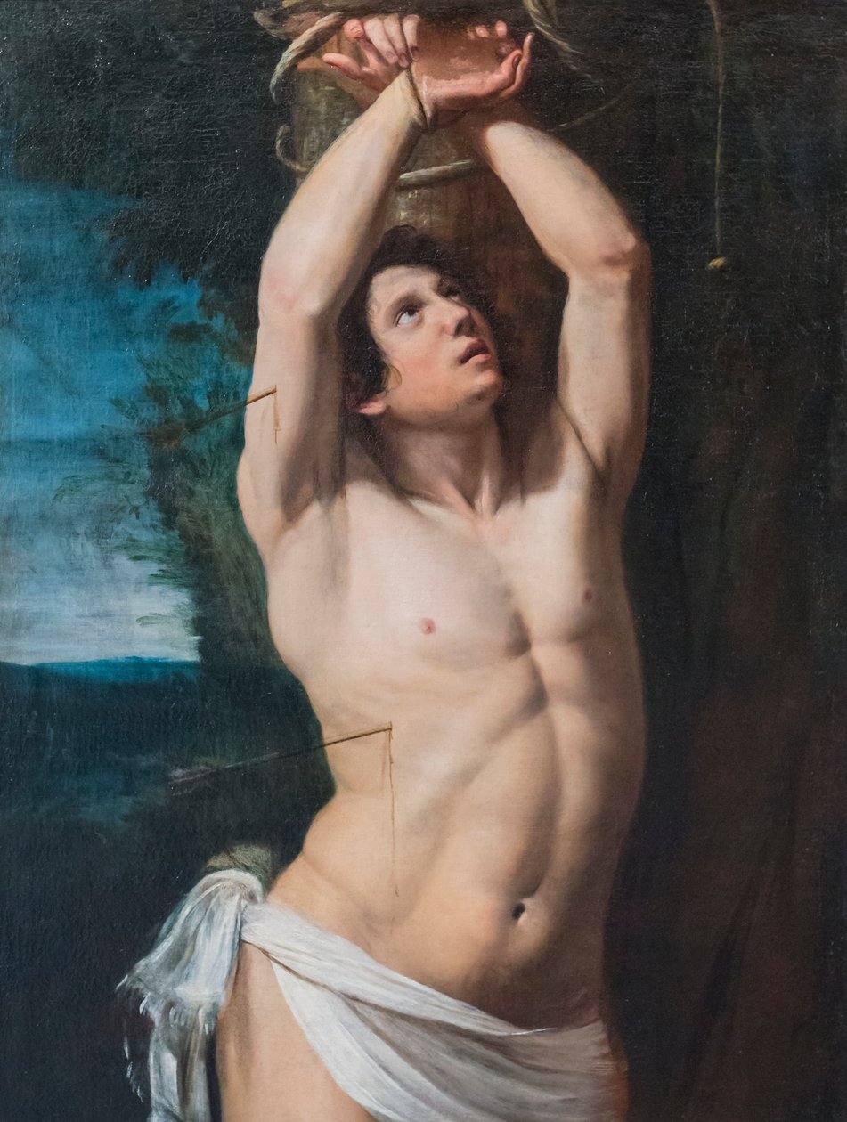 Sint Sebastiaan door Domenico Il Sarzana Fiasella