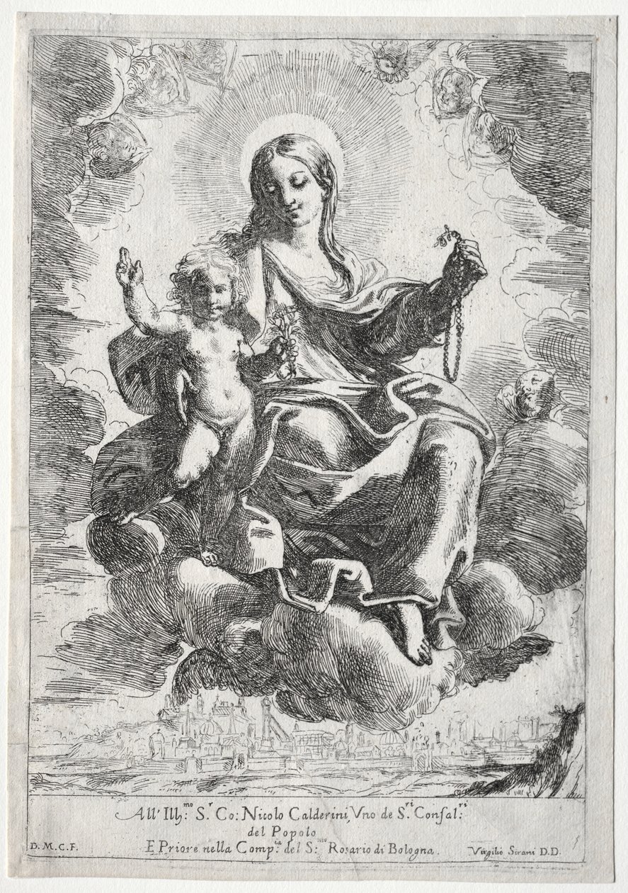 Madonna van de Rozenkrans door Domenico Maria Canuti