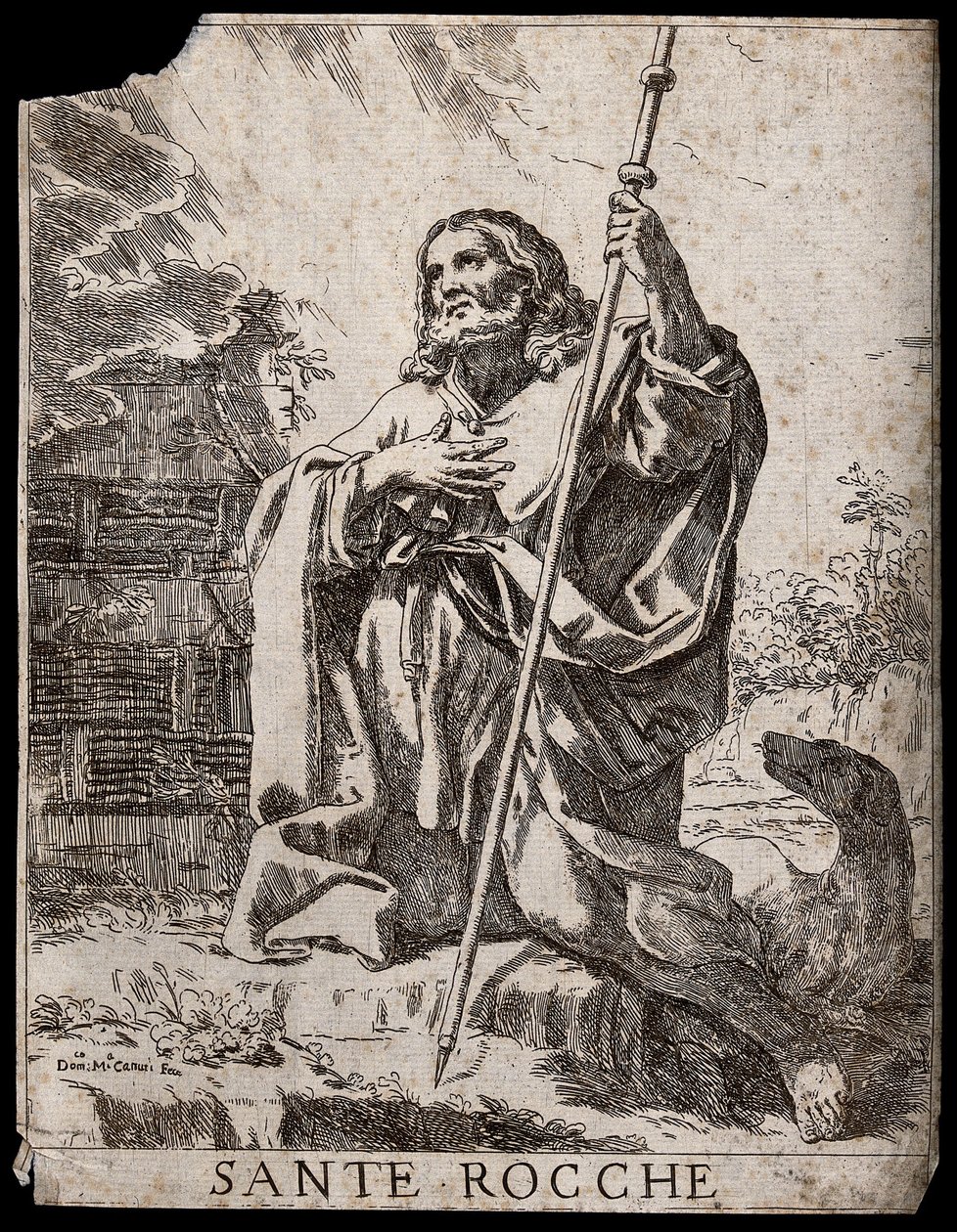 Sint-Rochus. Ets van D. M. Canuti. door Domenico Maria Canuti