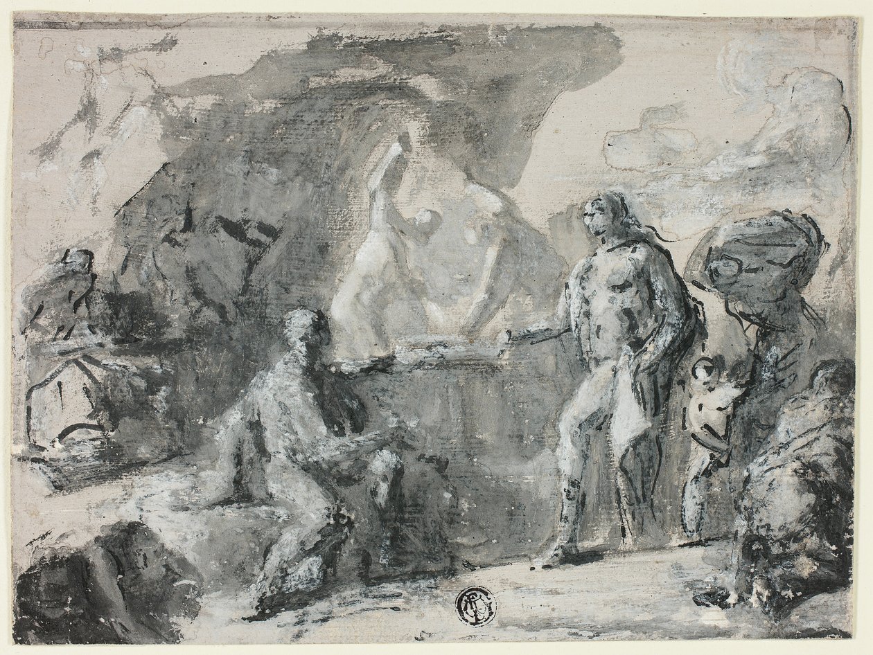Smederij van Vulcanus door Domenico Mondo