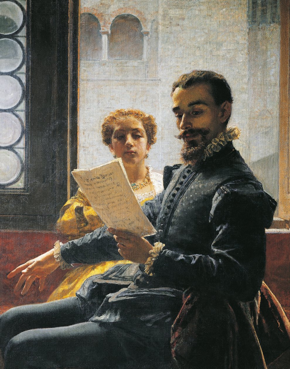Torquato Tasso leest Bevrijd Jeruzalem voor aan Eleonora d