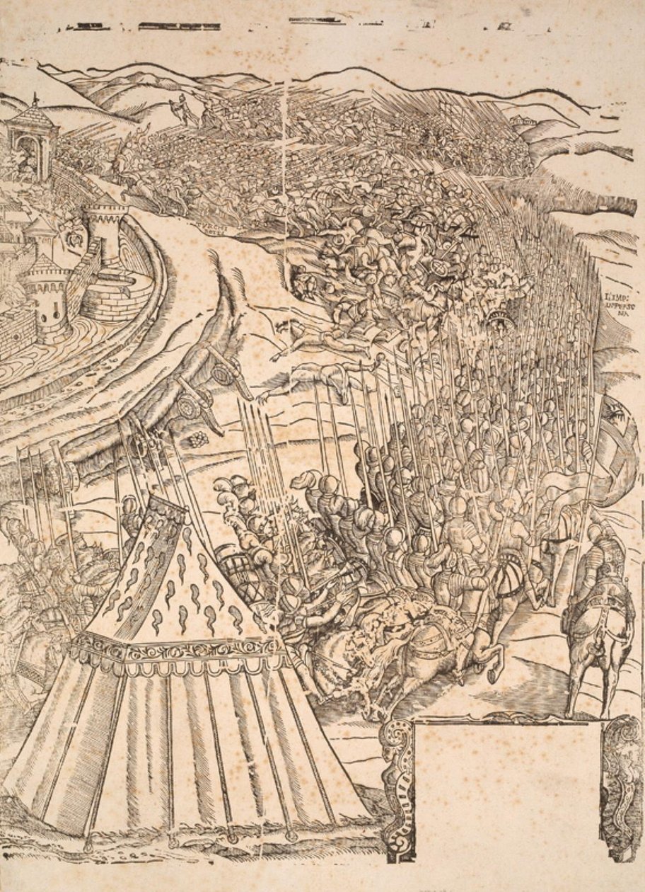 Inname van Goleta in Tunis door Karel V door Domenico dei Franceschi