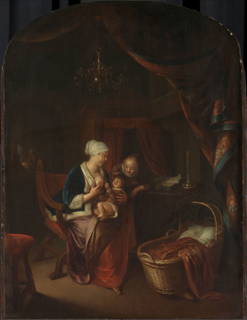 Een Moeder die haar Kind de Borst Geeft door Domenicus van Tol
