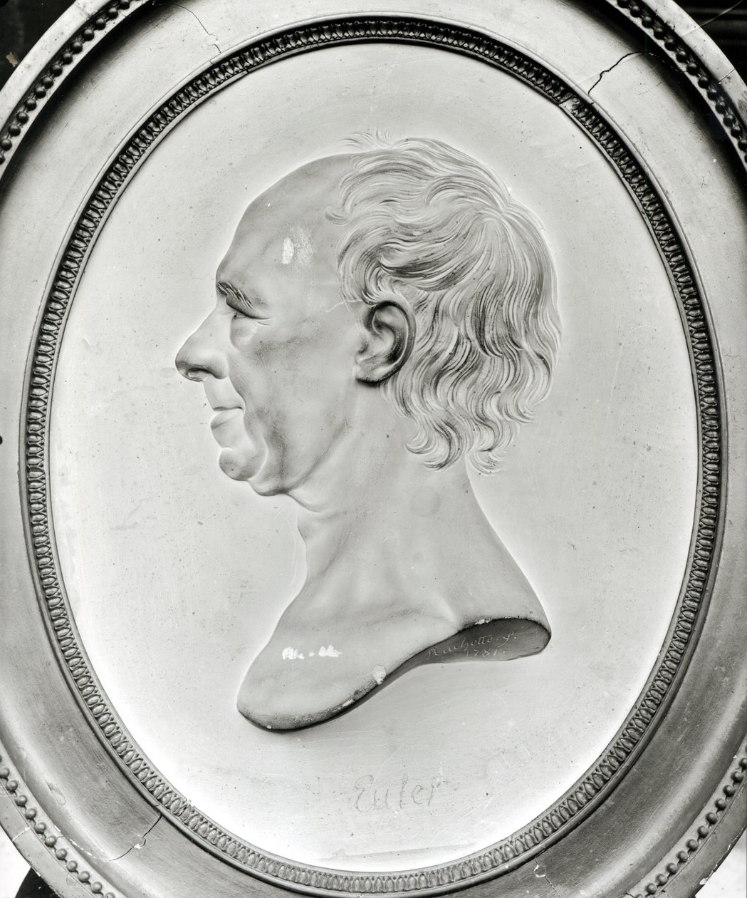 Medailleportret van Leonhard Euler, 1781 door Dominique Rachette