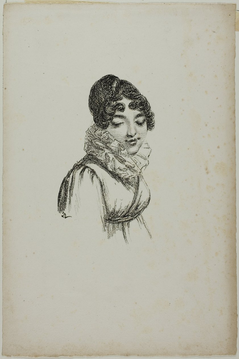 Portret van een jonge vrouw door Dominique Vivant Denon