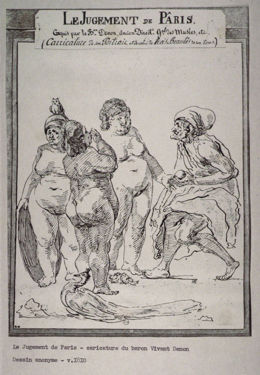 Het Oordeel van Paris door Dominique Vivant Denon