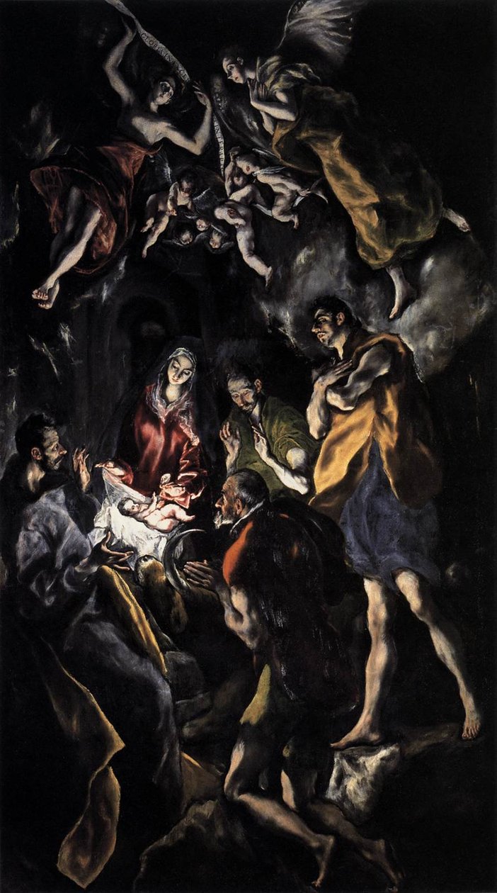 De aanbidding der herders door El Greco
