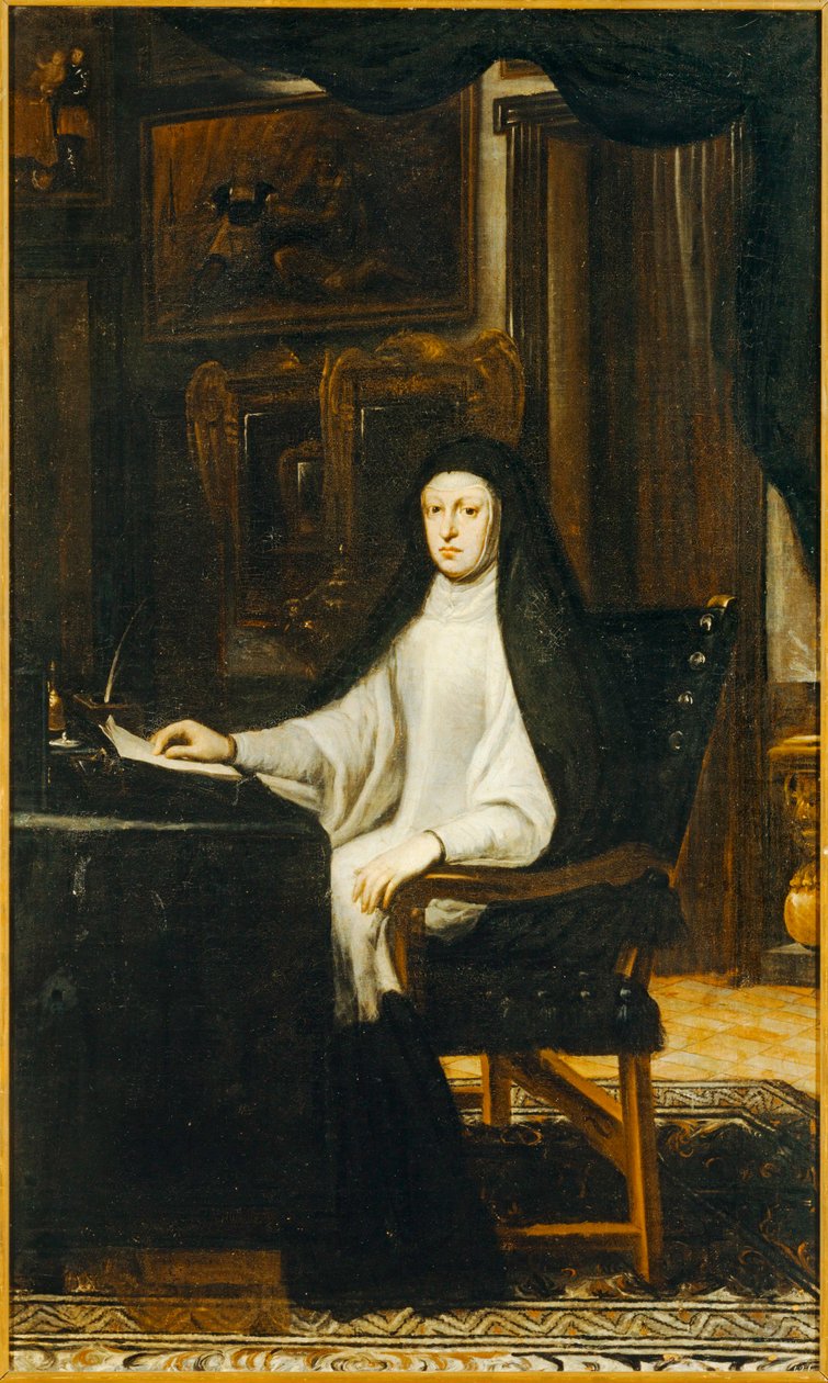 Koningin Maria Anna van Oostenrijk, dochter van keizer Ferdinand III ... door Don Juan Carreno de Miranda