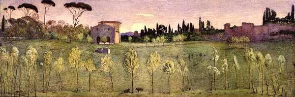 Villa Borghese, Rome door Donald Andrew Brown