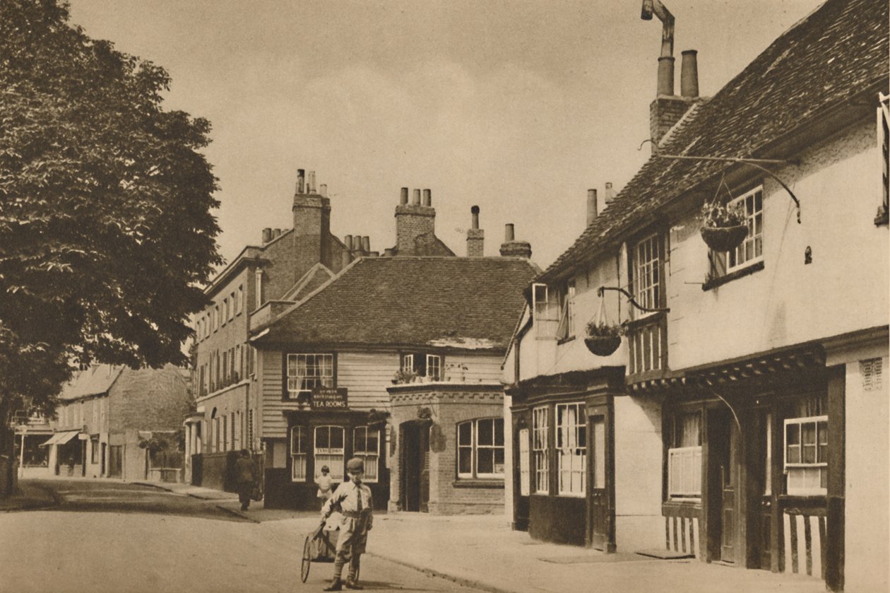 Church Street, Chiswick, met wat vroeger de Burlington Arms was, ca. 1935 door Donald McLeish