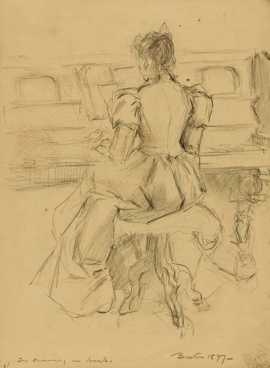 Ella aan de piano door Donald Shaw MacLaughlan