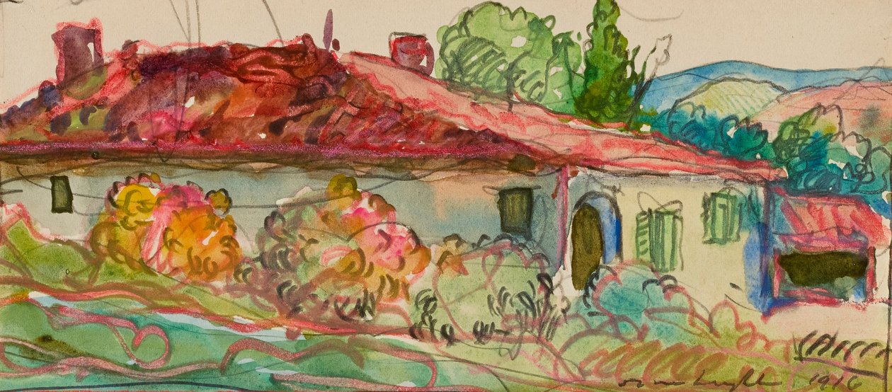 Boerderij dichtbij Albi door Donald Shaw MacLaughlan
