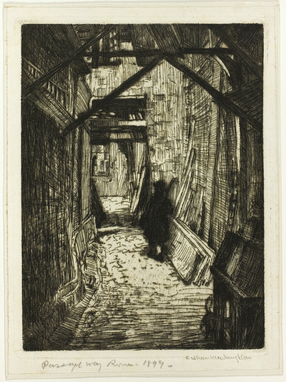 Doorgang, Rouen door Donald Shaw MacLaughlan