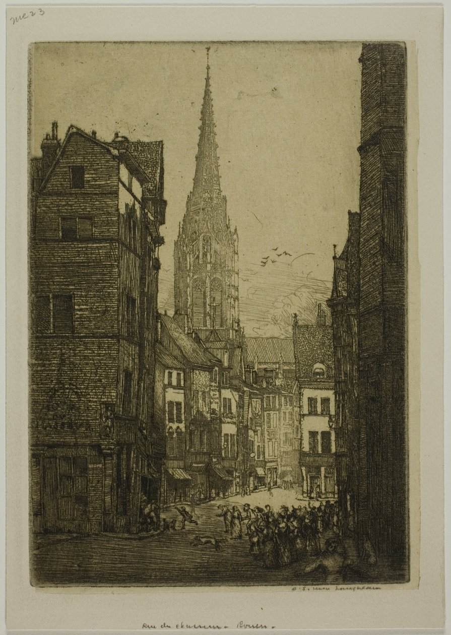 Rue du Chasseur, Rouen door Donald Shaw MacLaughlan