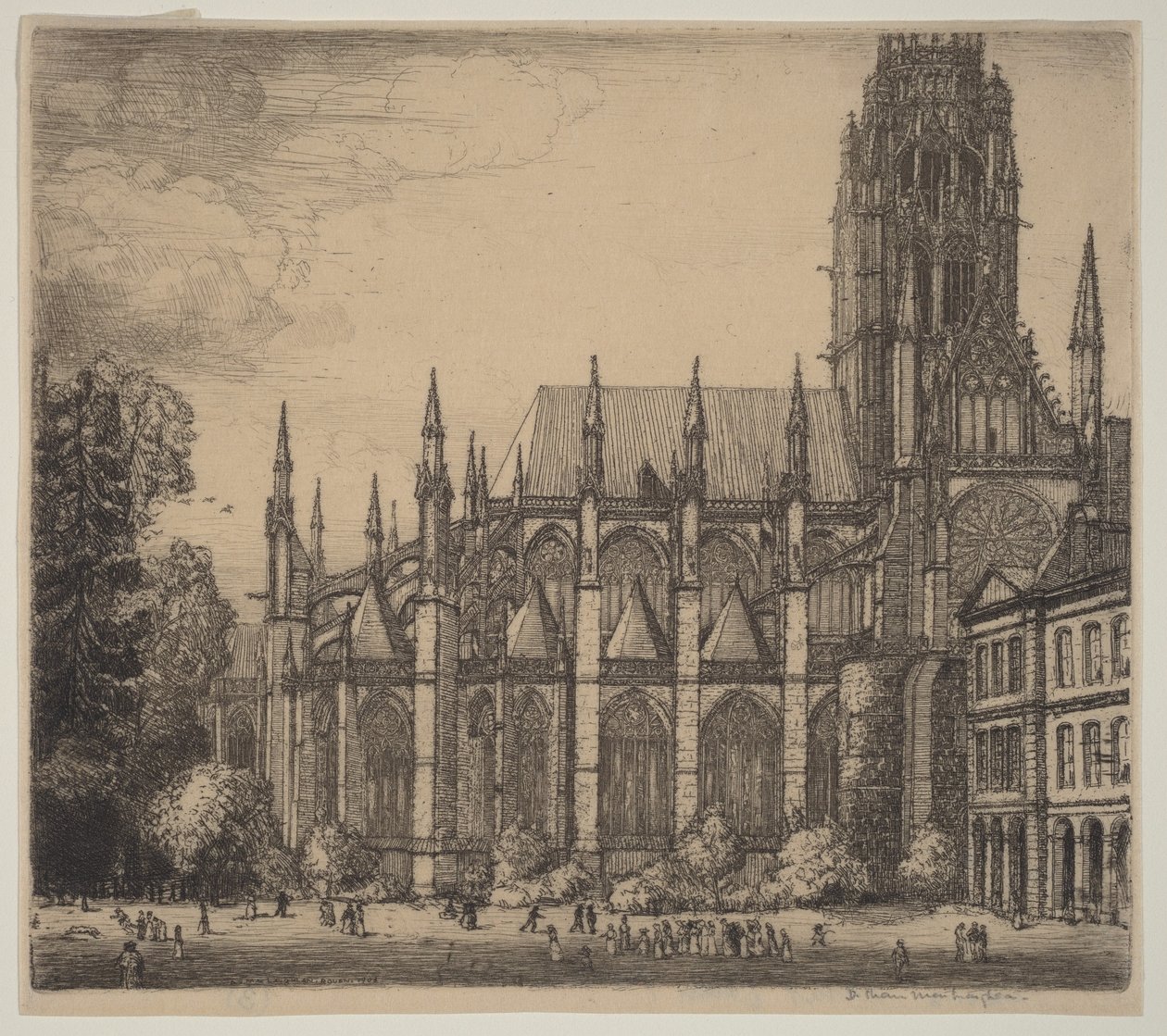 Saint-Ouen, Rouen door Donald Shaw MacLaughlan